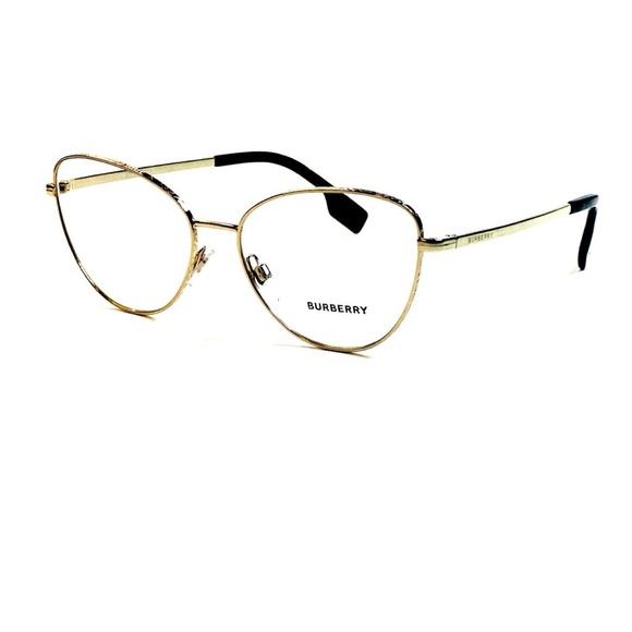 Burberry B 1341 1017 Gold Eyeglasses Cat eye Frames Size 55mm - Picture 5 of 5